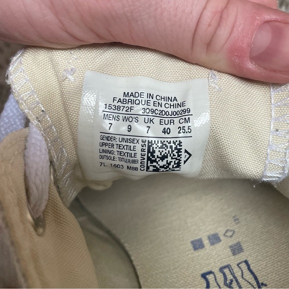 💗🎉HP🎉💗 Converse Unisex Chuck Taylor All Star Ox Low Top Polar Blue Sneakers - Picture 6 of 8